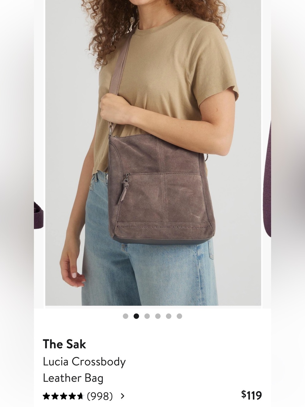 The Sak Lucia Crossbody Suede Bag - Picture 11 of 12